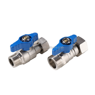 ステンレス・スティール ASTM/DIN 標準 ミニボール・バルブ PEX 銅ガスパイプ用 ニッケル付