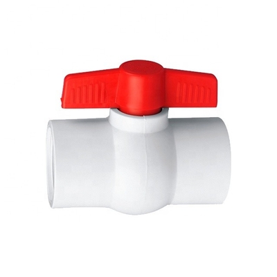 製造 PVC ボールバルブ 50mm ソケット接続付きプラスチック