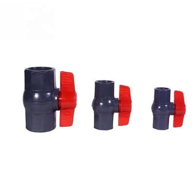 製造 PVC ボールバルブ 50mm ソケット接続付きプラスチック