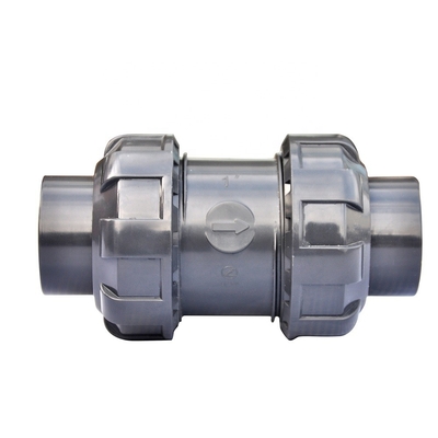 高圧井ポンプ用PPボールチェックバルブ 水道管材 1/2&quot;-4&quot; グレー色