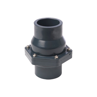 110mm PP ボールフットバルブ 白灰色プラスチック製造のポンプ用