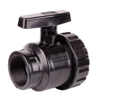 製造 ブラック PVC ボールバルブ 50mm 女性 男性 鋳造 サービス 1.0MPA 圧力