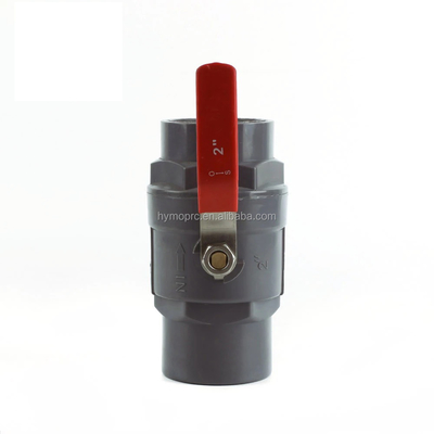 一般 1/2 PVC ボールバルブ 鋼柄と 1.0MPA 圧力 ASTM/DIN/ASNZ/JIS 標準
