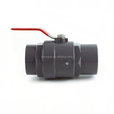 一般 1/2 PVC ボールバルブ 鋼柄と 1.0MPA 圧力 ASTM/DIN/ASNZ/JIS 標準