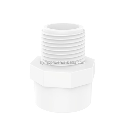 STANDARD 厚さ 製造 白色 Sch40 UPVC PVC パイプフィッティング 男性アダプター