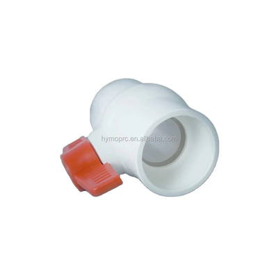 ASTM DIN 標準 白色 PVC ボールバルブ すべてのサイズで 1.5 インチサイズと赤いハンドル