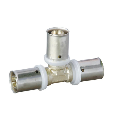 16mm 銅 PEX AL PEX 耐久性のある水道接続のためのプレスフィッティング