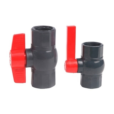 1.0MPA 圧 UPVC/PVC コンパクト 丸いボールバルブ 白色 プロフェッショナル製造用