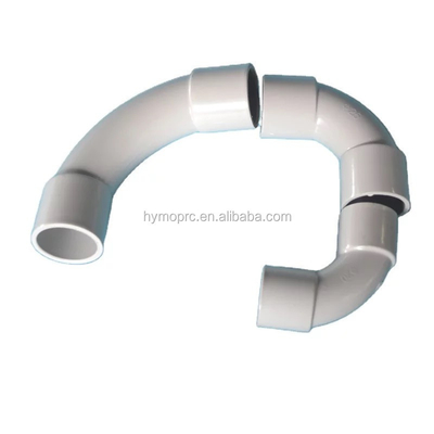 20mm 25mm エレクトリック PVC 管 L 標準厚さの白色の曲がり フィッティング