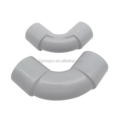 20mm 25mm エレクトリック PVC 管 L 標準厚さの白色の曲がり フィッティング
