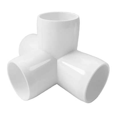 ASTM PVC 4 Way Elbow Connector Pipe Fitting for SCH40 PVC Pipe 1/2&quot;~12&quot;厚さのパイプ用