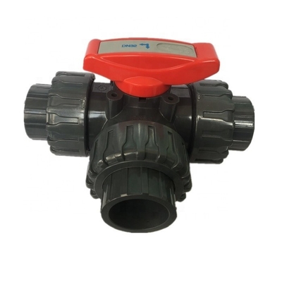 ISO 厚さ 産業用ダイバーター 3 Way PVC 2 インチ バルブ