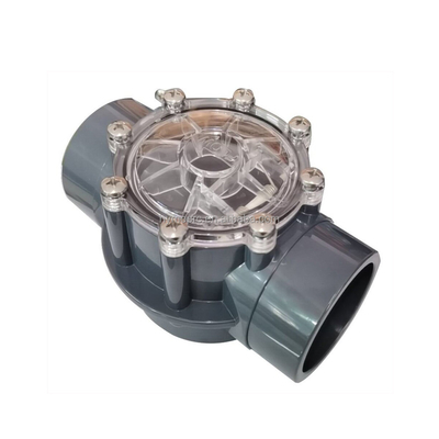 高圧井ポンプ用PPボールチェックバルブ 水道管材 1/2&quot;-4&quot; グレー色