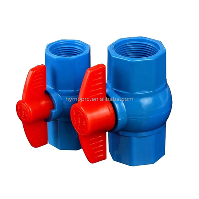水道管材 青 1/2 PP ボールバルブ ABS ハンドルとASTM/DIN/ASNZ/JIS 標準
