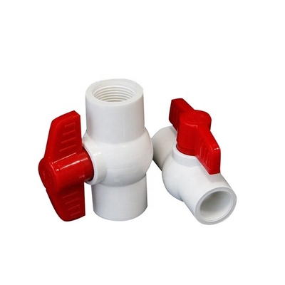 OEM ODM 3/2 PVC ボールバルブ 水媒体のソケット接続 一般用途