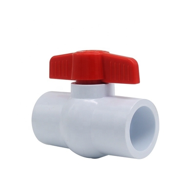 OEM ODM 3/2 PVC ボールバルブ 水媒体のソケット接続 一般用途