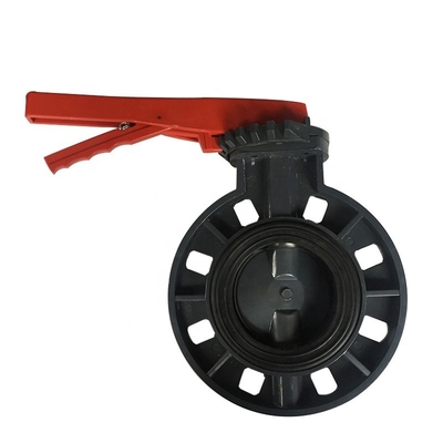 OEM UPVC バターフライバル DN 150 汎用用用ダブルフレンズ水力発電