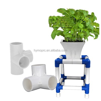 管工 プラスチックパイプフィッティング OEM DIYキットと家具のための肘 3 Wayコーナー